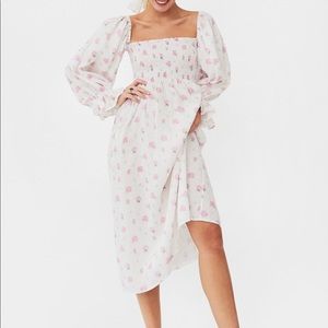 Sleeper Linen “Atlanta” Dress in Roses